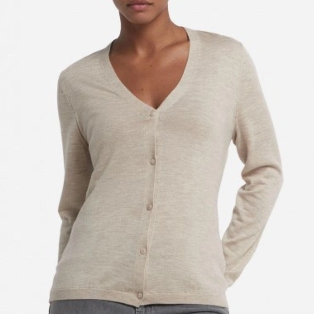 Eileen Fisher Light & Breezy Stretch Linen-Viscose Blend Button Sweater